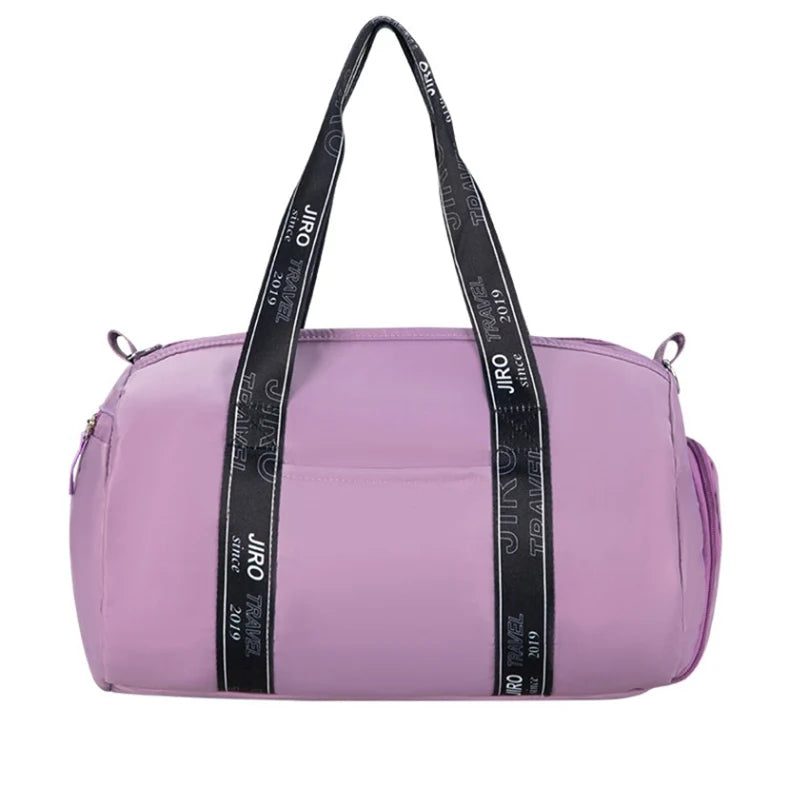 Nylon large capacity gym bag yoga mat holder dry wet separation multi-pocket - product image