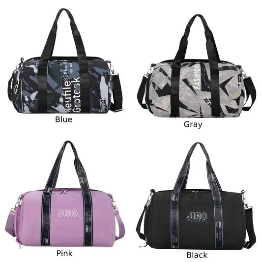 Nylon large capacity gym bag yoga mat holder dry wet separation multi-pocket - product image