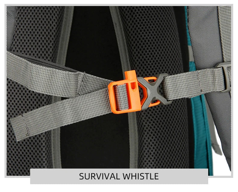 Nylon men's 75l camping backpack large capacity multi-pocket hiking rucksack - product image