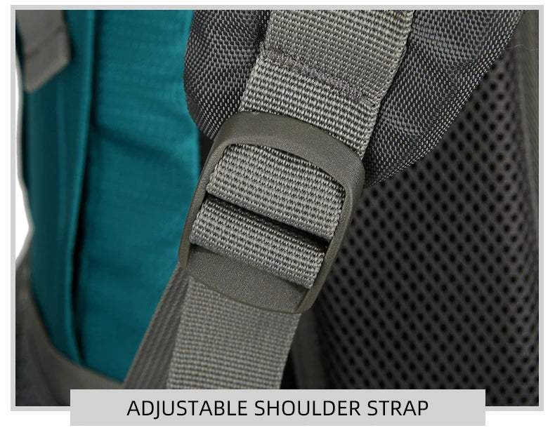 Nylon men's 75l camping backpack large capacity multi-pocket hiking rucksack - product image