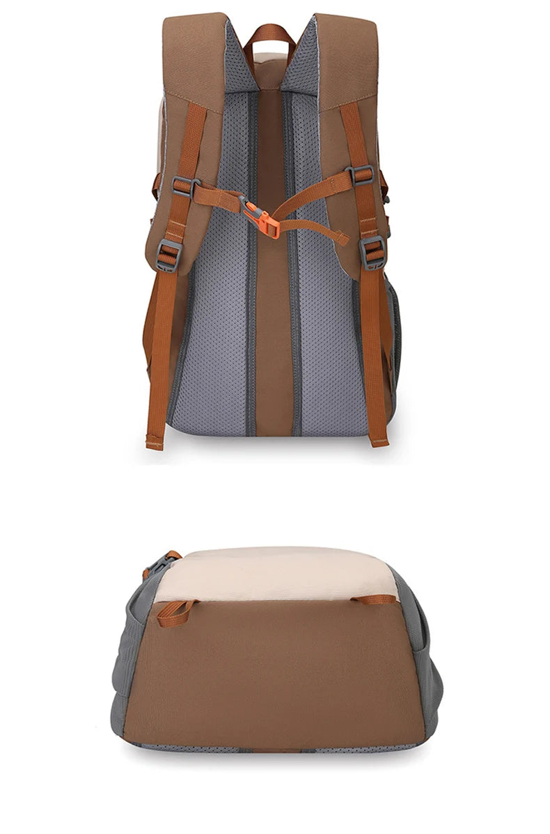 Nylon outdoor climbing backpack large storage multi-layer laptop slot - product image