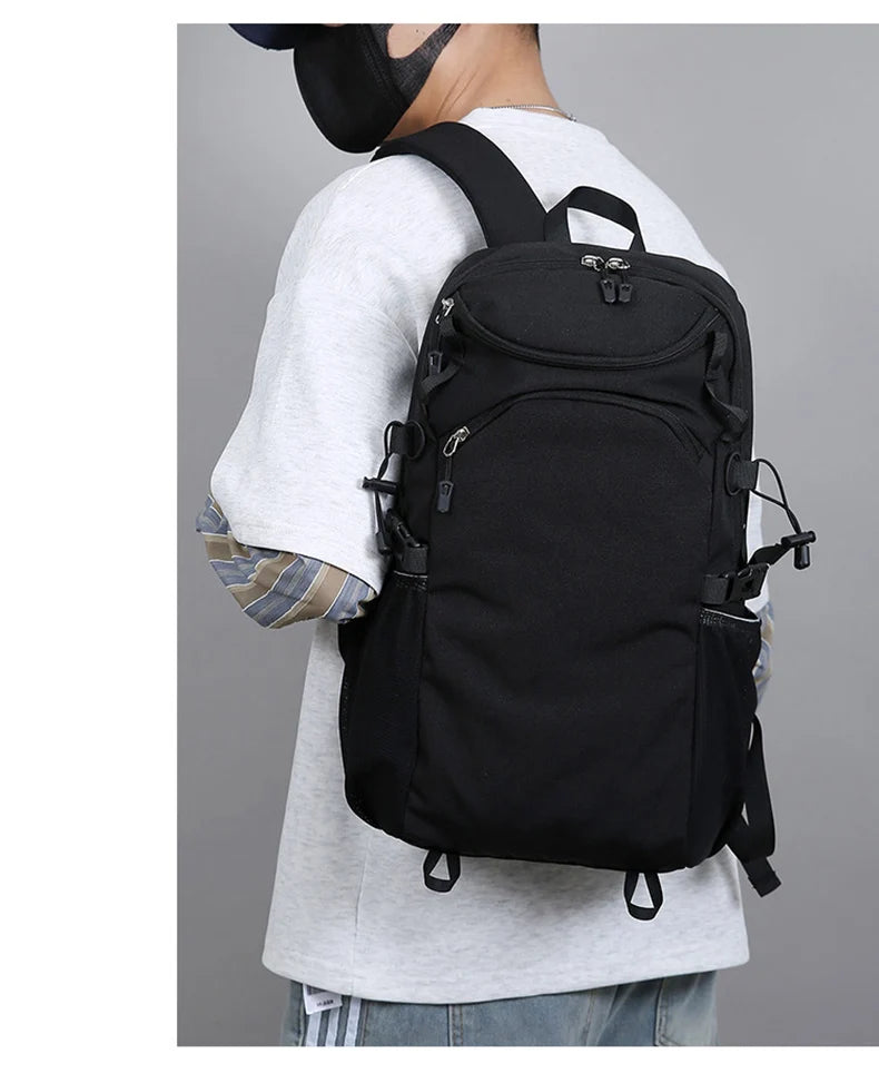 Nylon outdoor climbing backpack large storage multi-layer laptop slot - product image