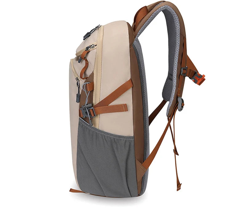 Nylon outdoor climbing backpack large storage multi-layer laptop slot - product image