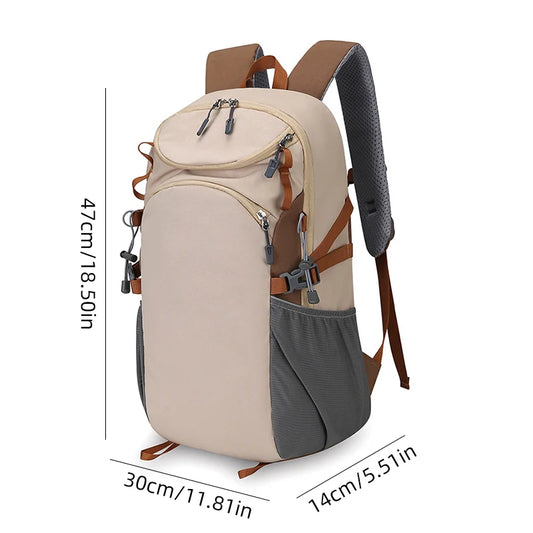 Nylon outdoor climbing backpack large storage multi-layer laptop slot - product image