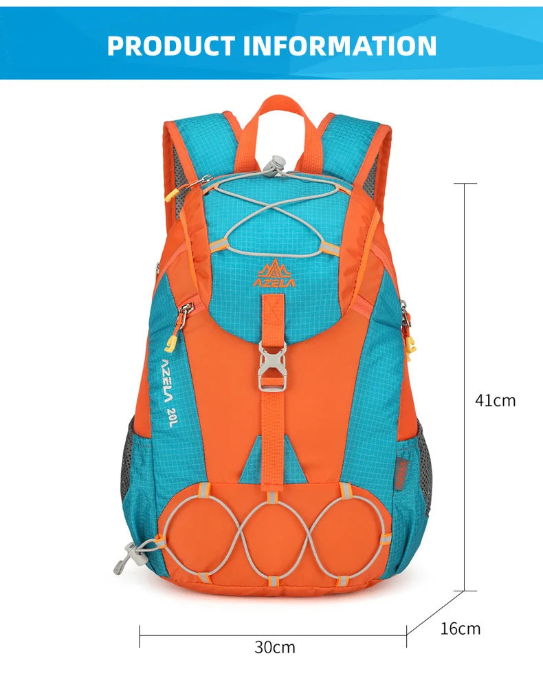 Nylon outdoor climbing backpack large storage multi-pocket lightweight design - product image