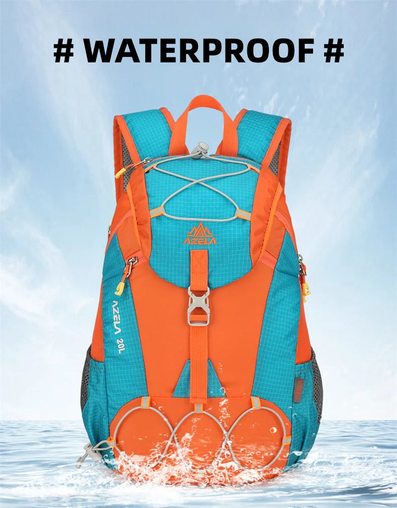 Nylon outdoor climbing backpack large storage multi-pocket lightweight design - product image