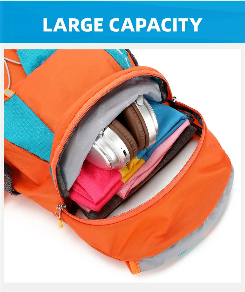 Nylon outdoor climbing backpack large storage multi-pocket lightweight design - product image
