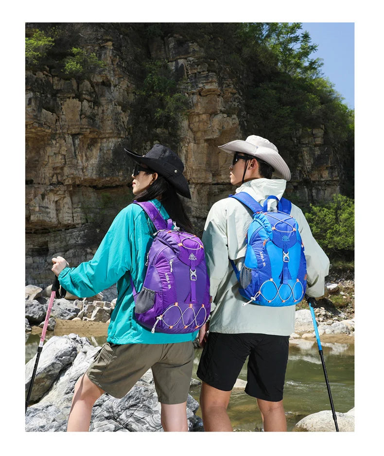 Nylon outdoor climbing backpack large storage multi-pocket lightweight design - product image