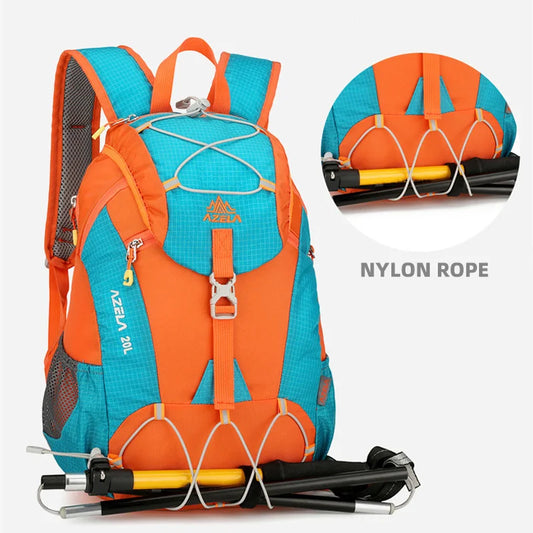 Nylon outdoor climbing backpack large storage multi-pocket lightweight design - product image