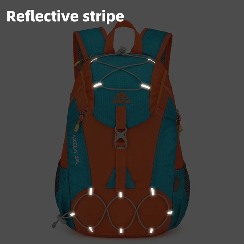 Nylon outdoor climbing backpack large storage multi-pocket lightweight design - product image