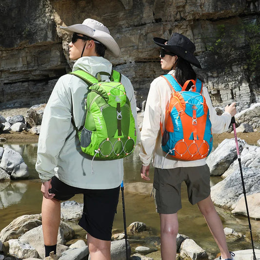 Nylon outdoor climbing backpack large storage multi-pocket lightweight design - product image