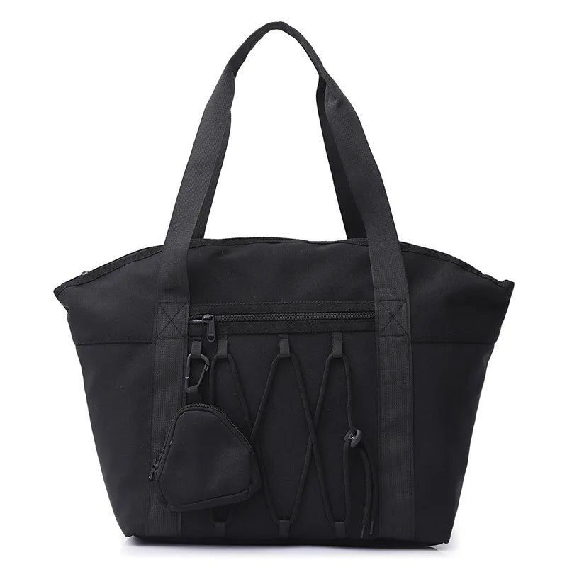 Nylon outdoor gym fitness duffel bag with dry wet separation and shoulder strap - product image
