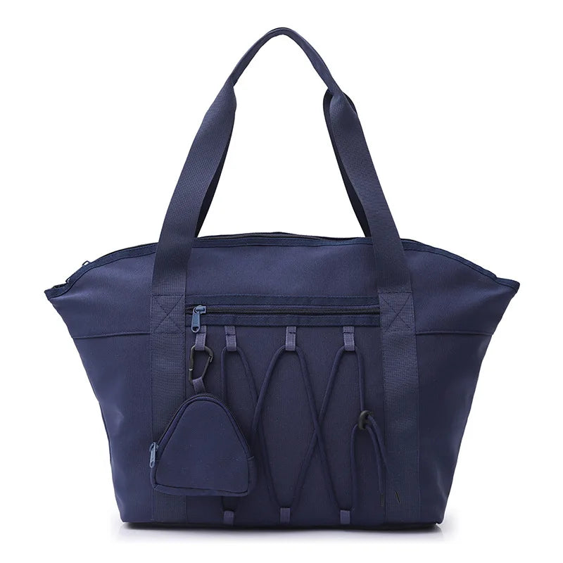 Nylon outdoor gym fitness duffel bag with dry wet separation and shoulder strap - product image