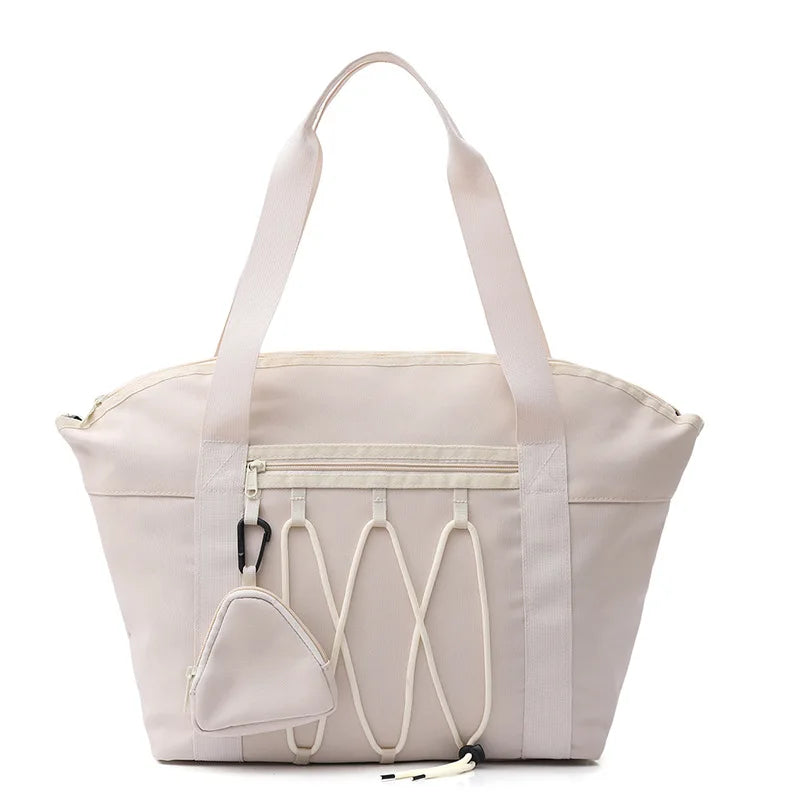 Nylon outdoor gym fitness duffel bag with dry wet separation and shoulder strap - product image