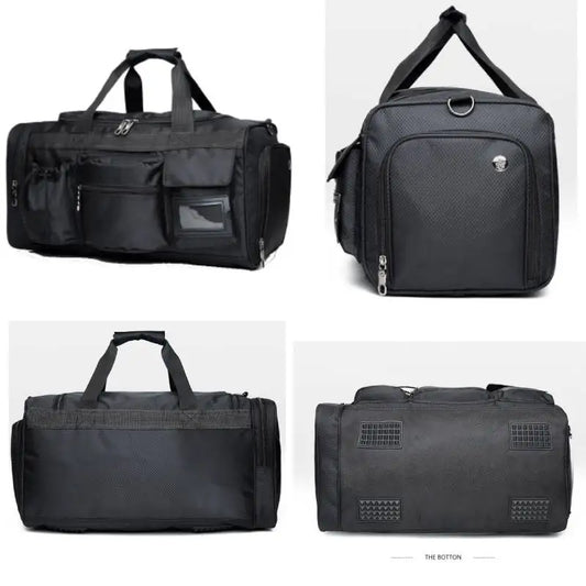 Nylon outdoor travel fitness bag with shoe pocket and multiple sizes - product image