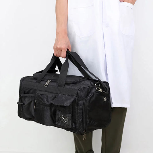 Nylon outdoor travel fitness bag with shoe pocket and multiple sizes - product image