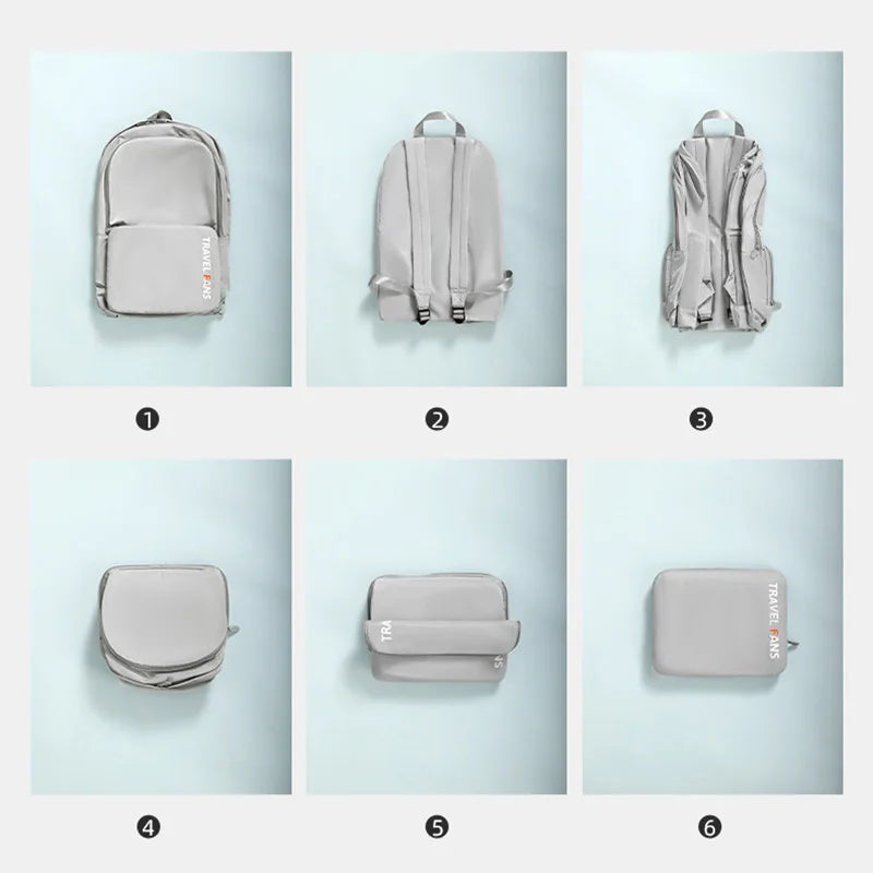 Nylon outdoor waterproof hiking backpack large capacity multi-pocket - product image