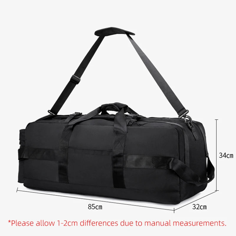 Nylon oversized mountaineering backpack with multiple compartments - product image