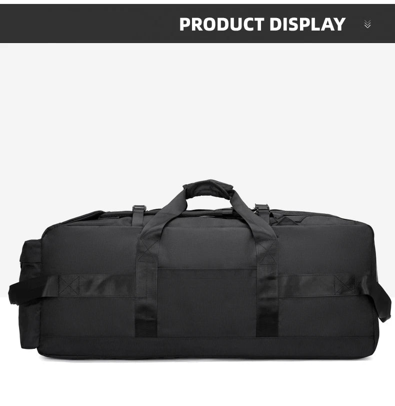Nylon oversized mountaineering backpack with multiple compartments - product image