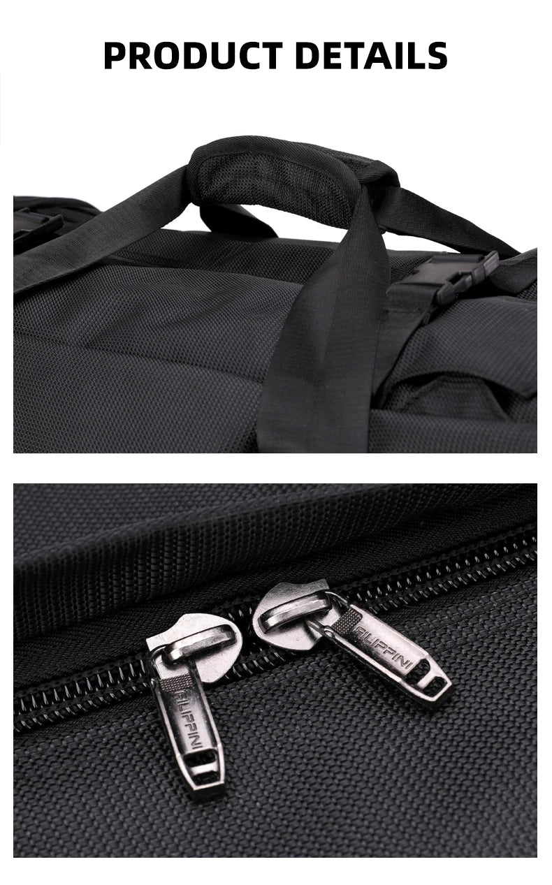Nylon oversized mountaineering backpack with multiple compartments - product image