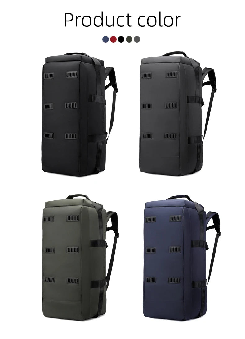 Nylon oversized mountaineering backpack with multiple compartments - product image