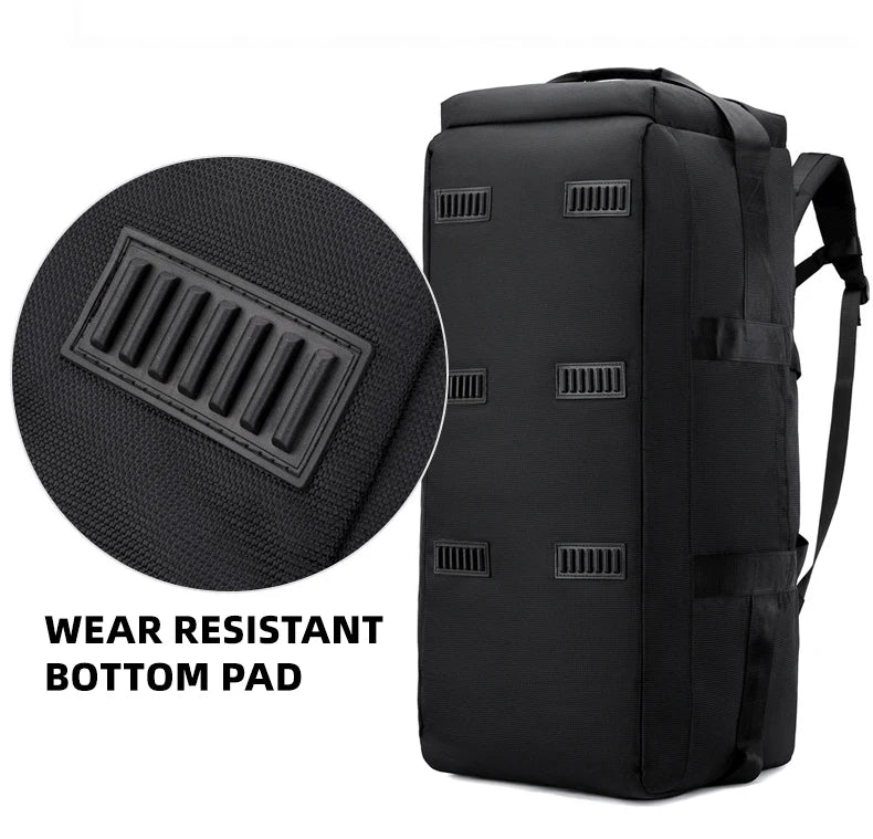 Nylon oversized mountaineering backpack with multiple compartments - product image