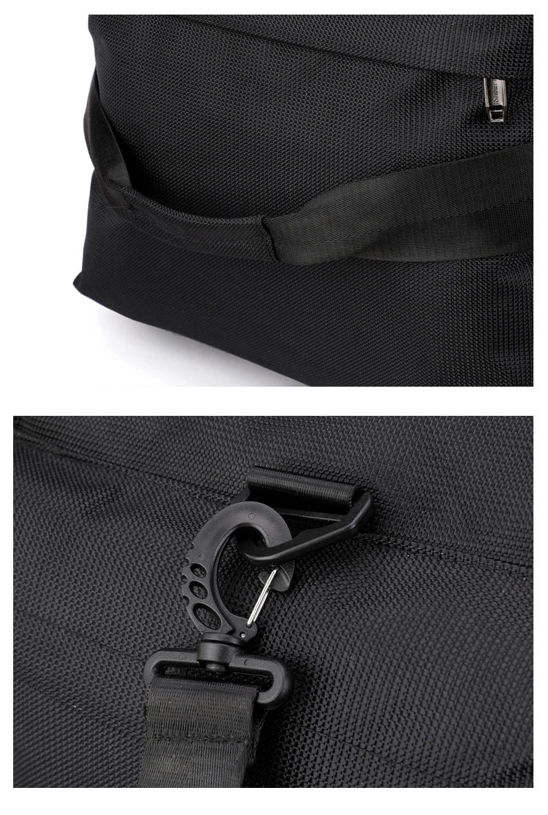 Nylon oversized mountaineering backpack with multiple compartments - product image