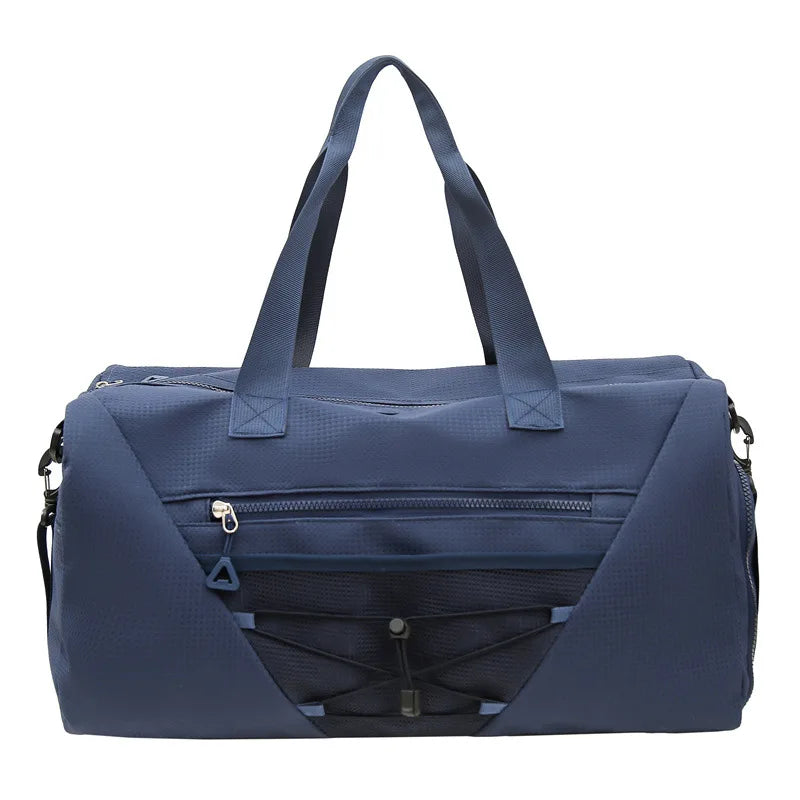 Nylon sports duffel bag with wet dry separation and independent shoe compartment - product image