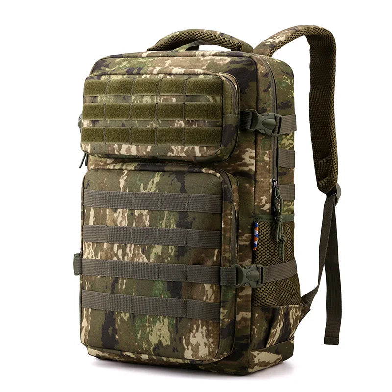 Nylon tactical camping backpack molle system adjustable straps men's - product image