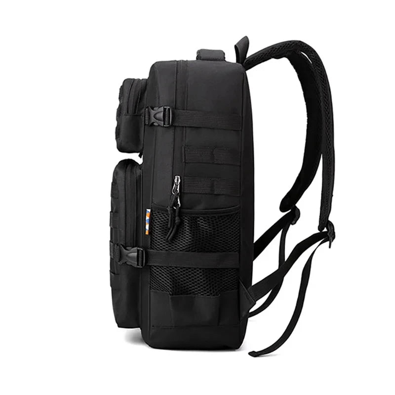Nylon tactical camping backpack molle system adjustable straps men's - product image