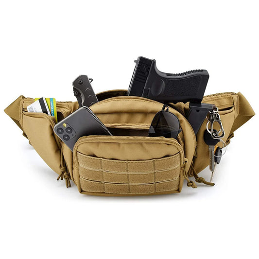 Nylon tactical gun waist holster bag for military camping and hunting - product image