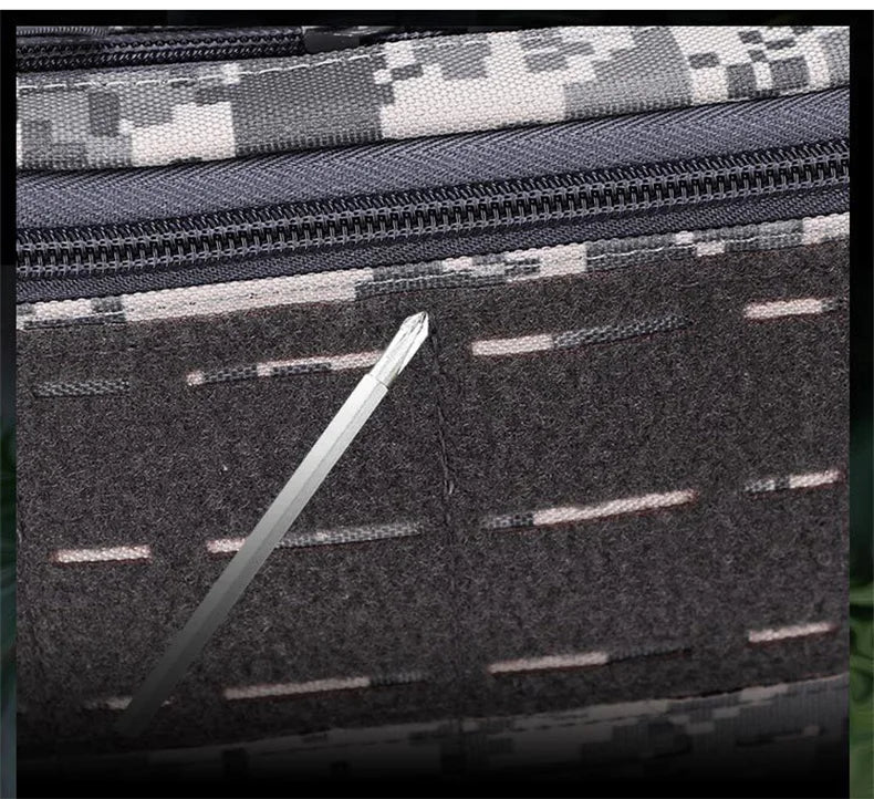 Nylon tactical laser style chest bag with adjustable straps - product image