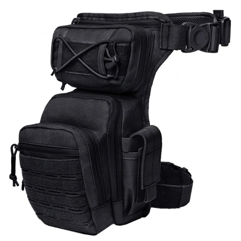 Nylon tactical leg bag waist utility belt with molle system - product image