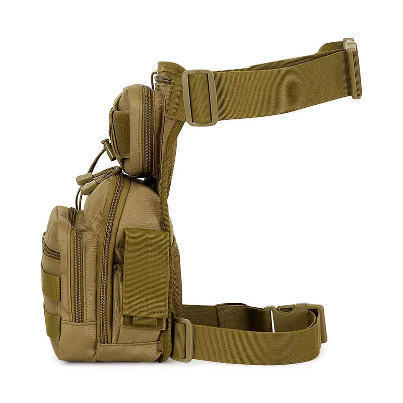 Nylon tactical leg bag waist utility belt with molle system - product image