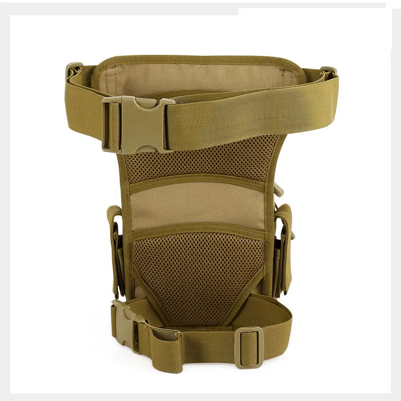 Nylon tactical leg bag waist utility belt with molle system - product image