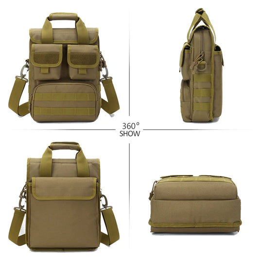 Nylon tactical messenger waterproof crossbody shoulder bag for men - product image