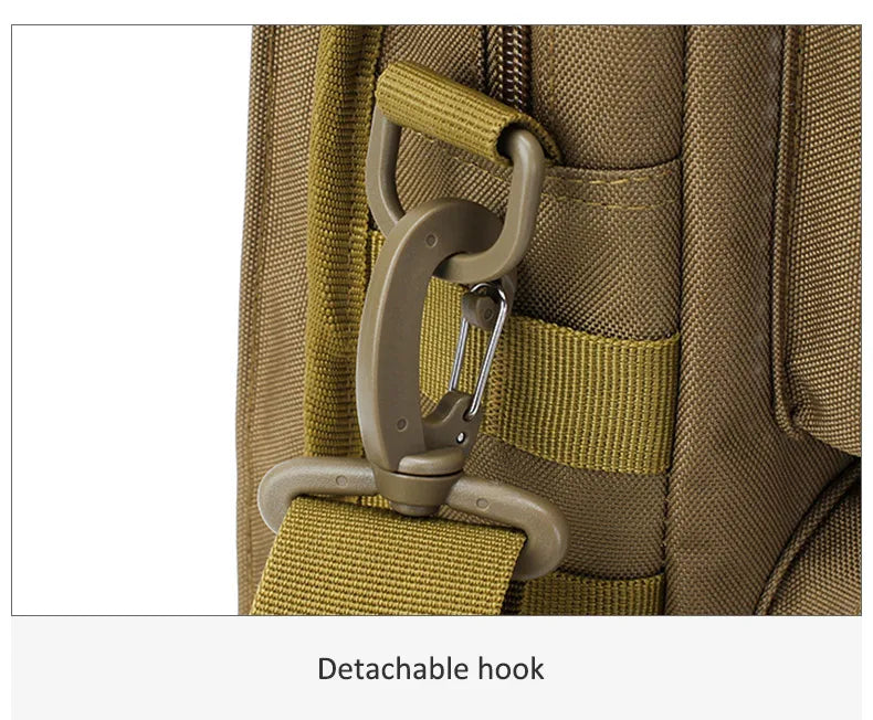 Nylon tactical messenger waterproof crossbody shoulder bag for men - product image