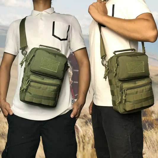 Nylon tactical sling bag with molle system for outdoor sports - product image