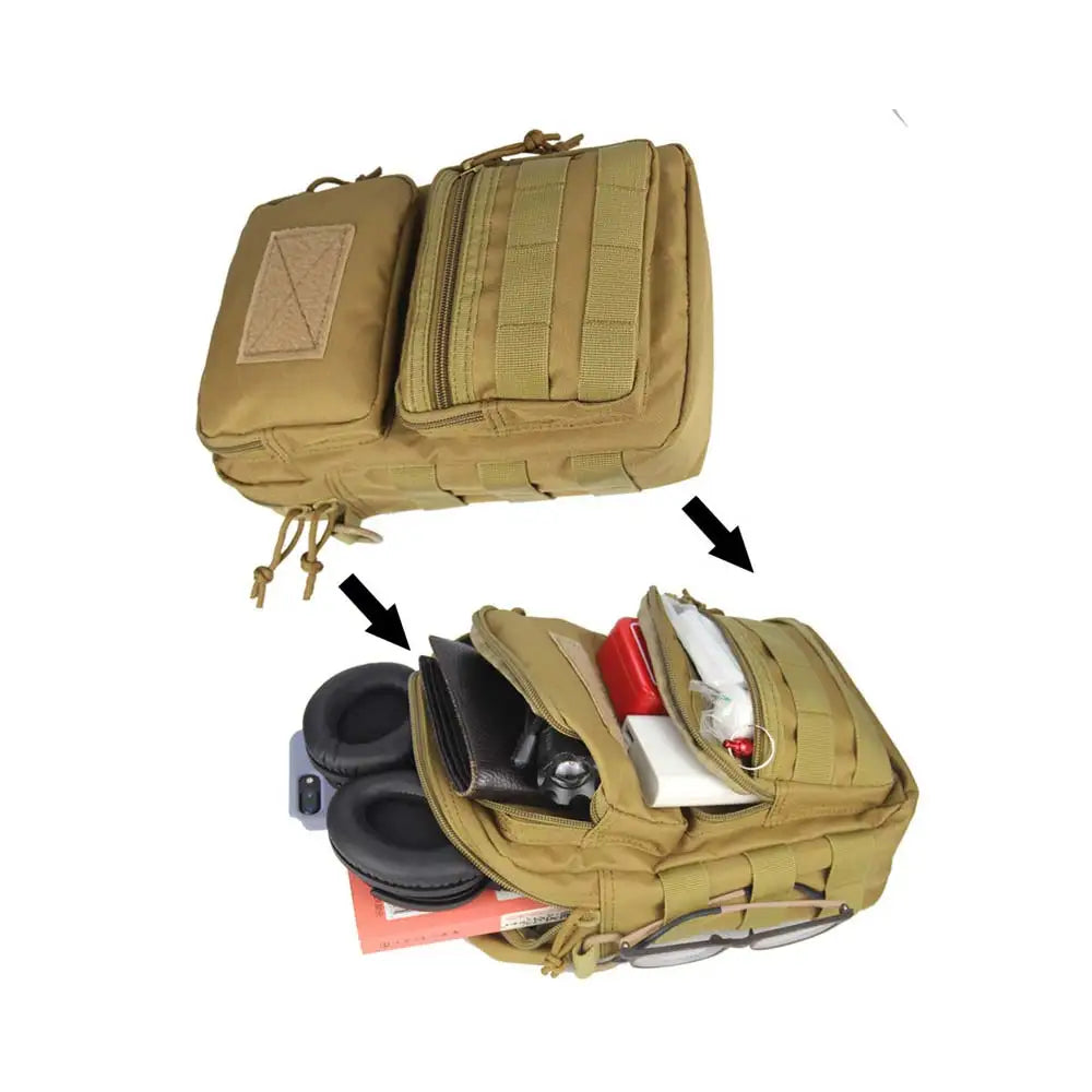 Nylon tactical sling bag with molle system for outdoor sports - product image