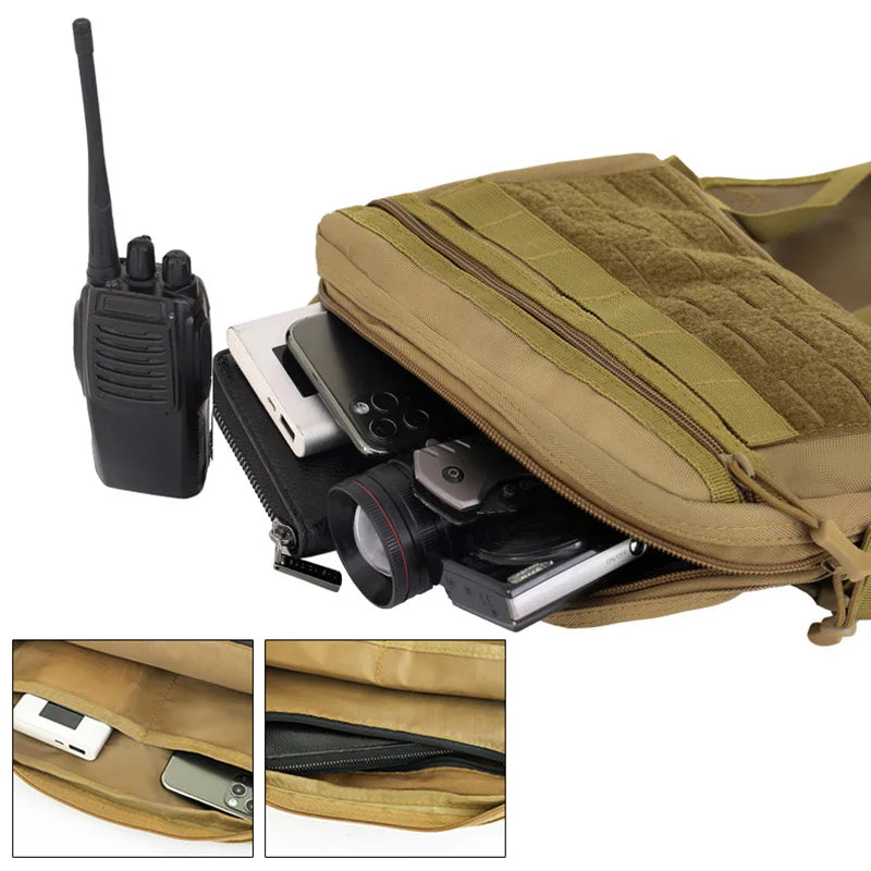 Nylon tactical vest bag men's micro outdoor sports chest bag - product image