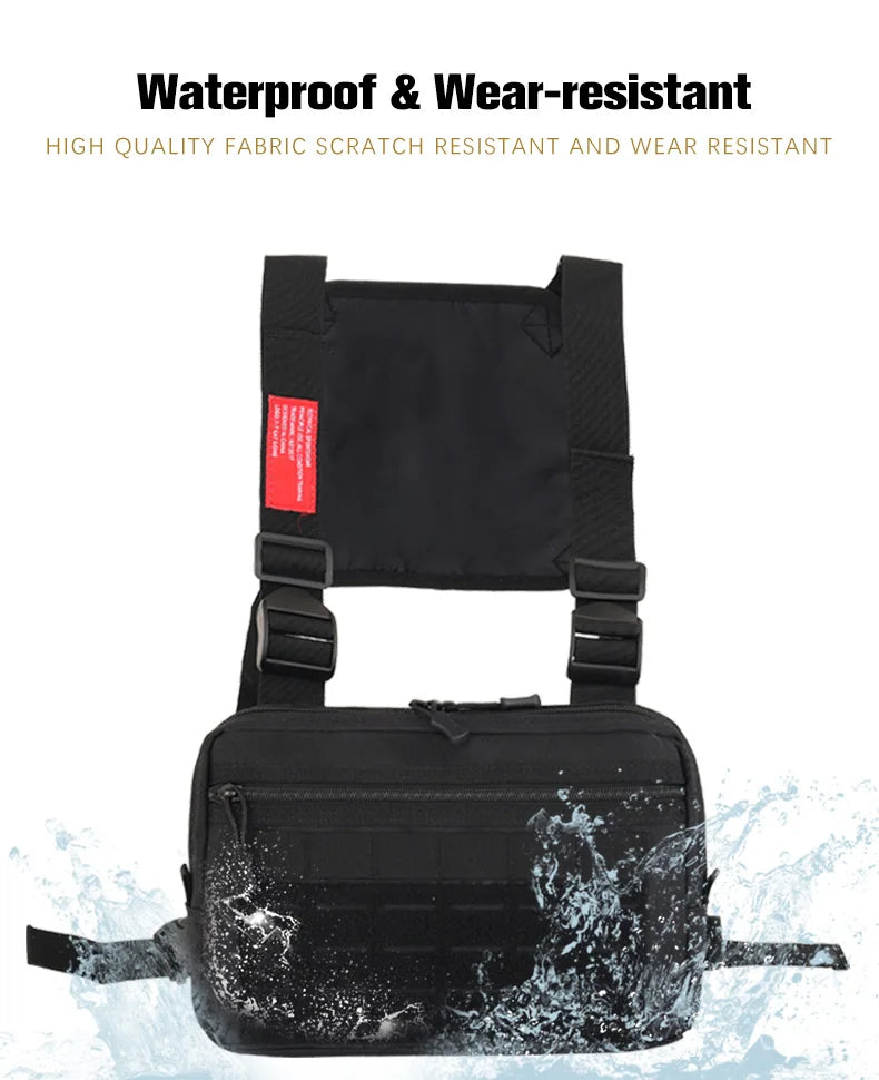 Nylon tactical vest bag men's micro outdoor sports chest bag - product image
