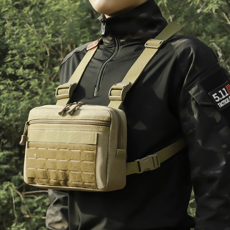 Nylon tactical vest bag men's micro outdoor sports chest bag - product image