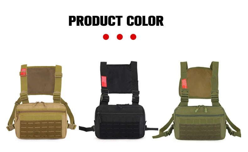 Nylon tactical vest bag men's micro outdoor sports chest bag - product image