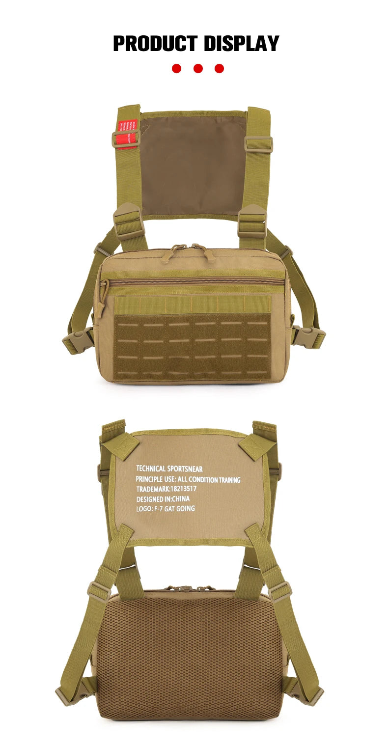 Nylon tactical vest bag men's micro outdoor sports chest bag - product image