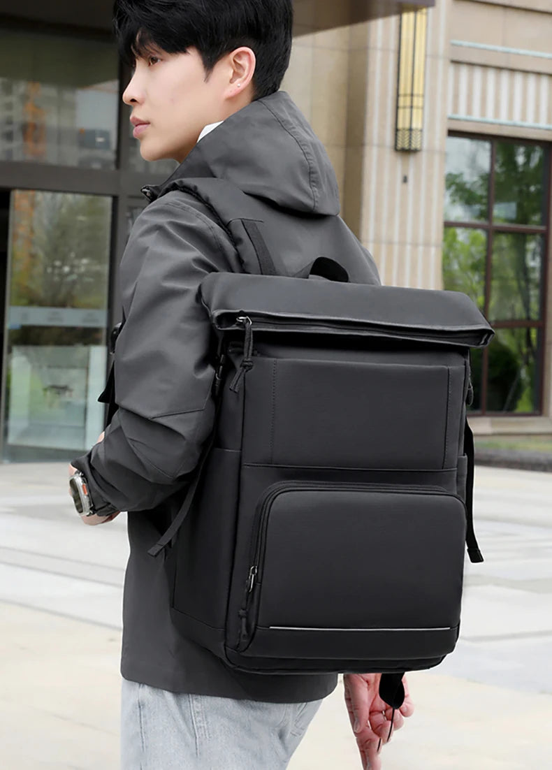 Nylon travel climbing backpack large capacity multi-layer laptop slots - product image