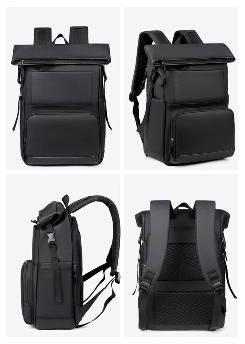 Nylon travel climbing backpack large capacity multi-layer laptop slots - product image