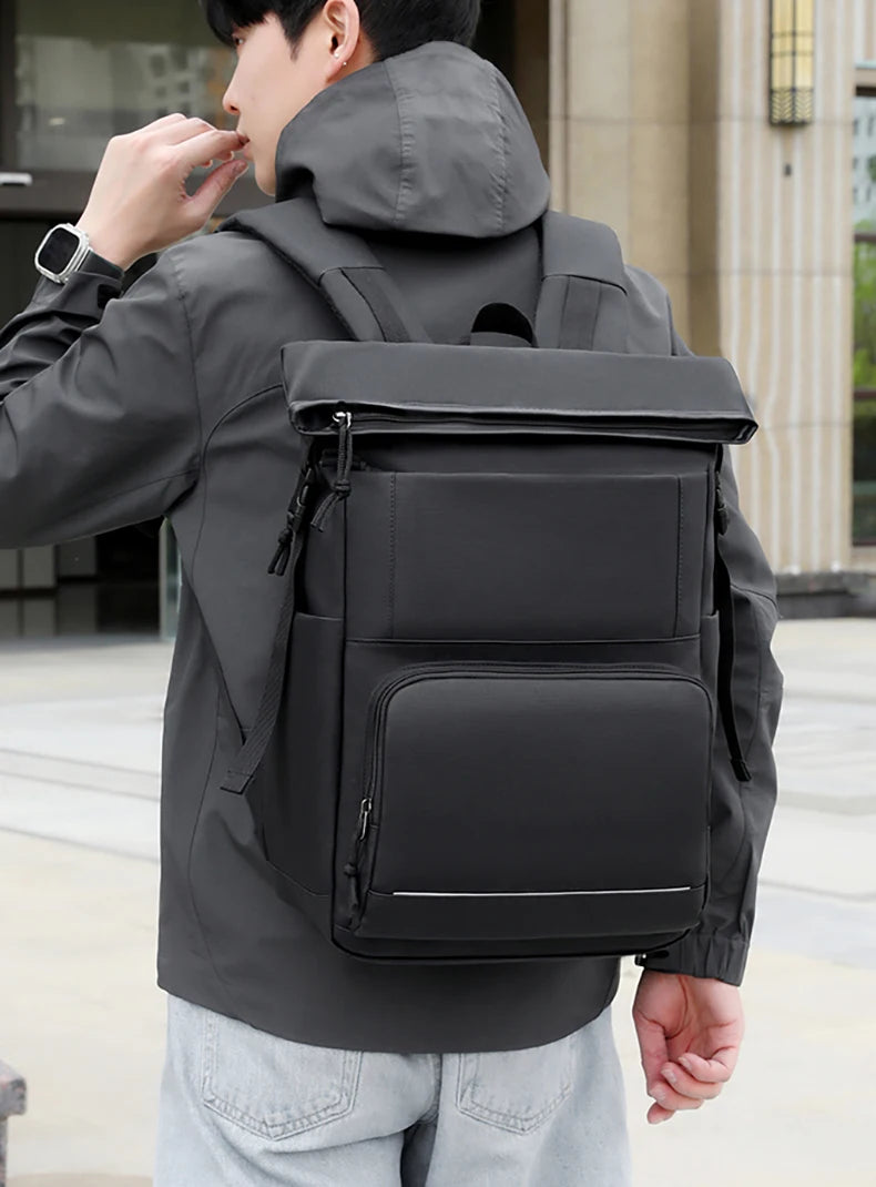 Nylon travel climbing backpack large capacity multi-layer laptop slots - product image