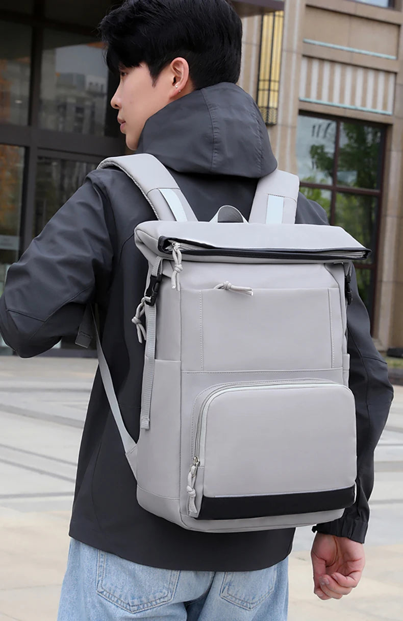 Nylon travel climbing backpack large capacity multi-layer laptop slots - product image