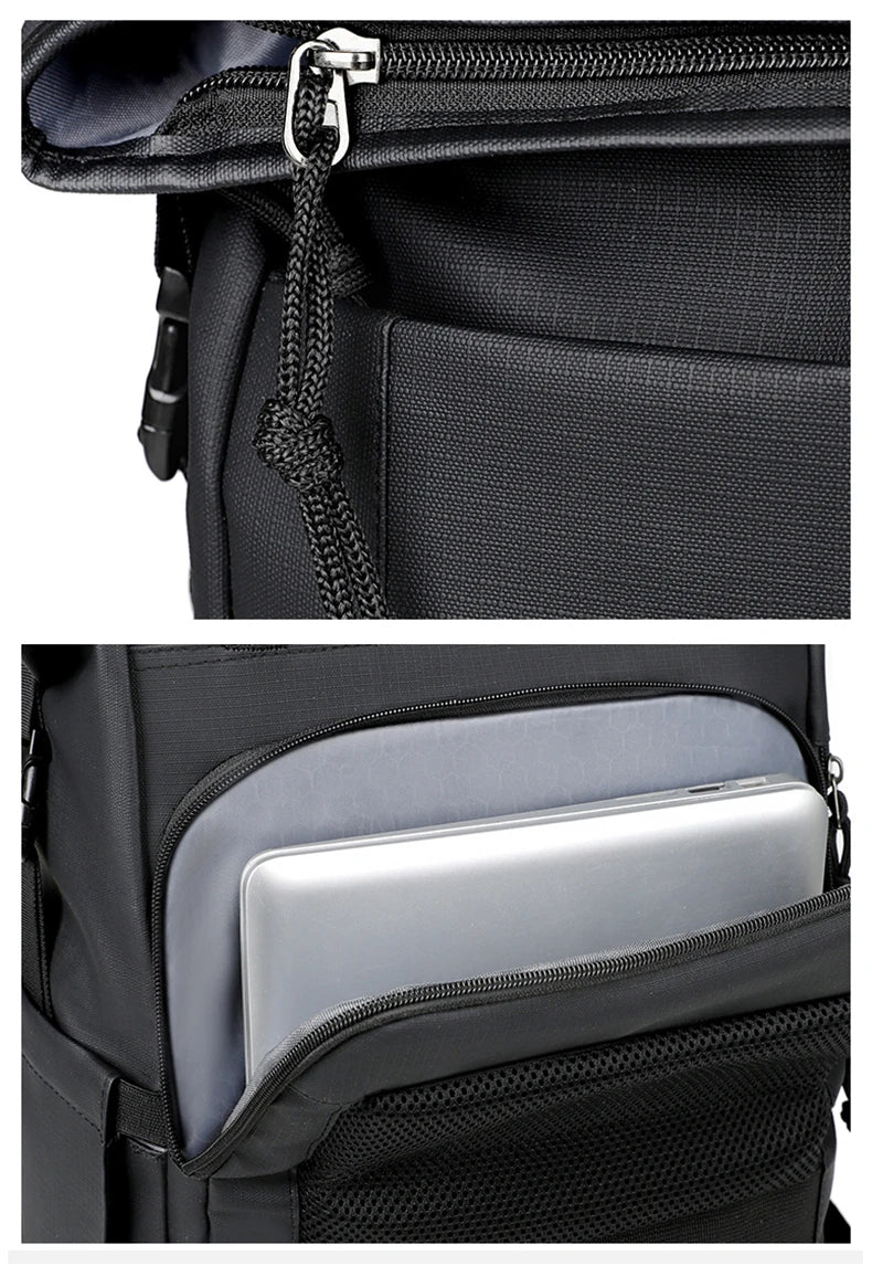 Nylon travel climbing backpack large capacity multi-layer laptop slots - product image
