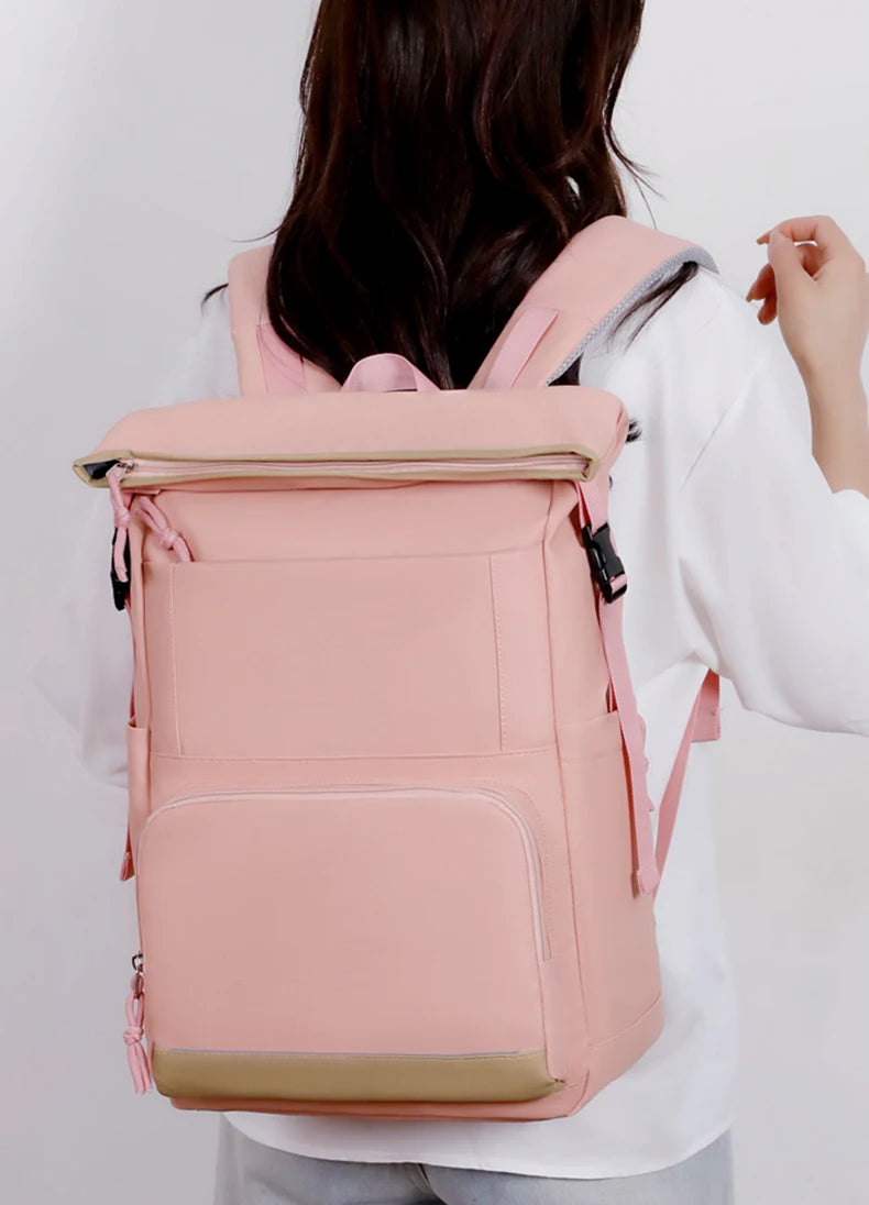 Nylon travel climbing backpack large capacity multi-layer laptop slots - product image